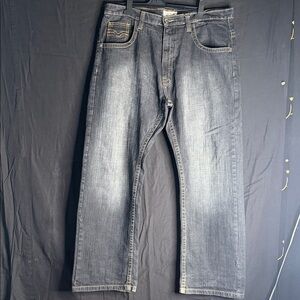 Stylish Gray Relaxed Fit Men's Jeans